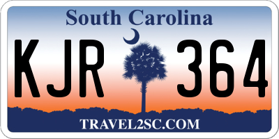 SC license plate KJR364