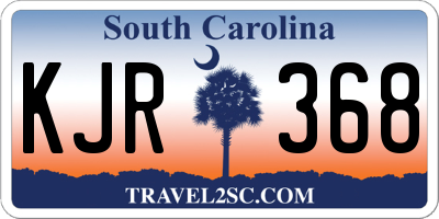 SC license plate KJR368