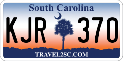 SC license plate KJR370