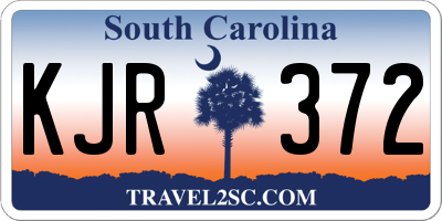 SC license plate KJR372