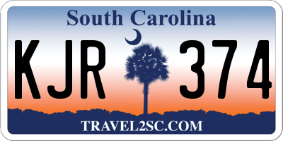 SC license plate KJR374