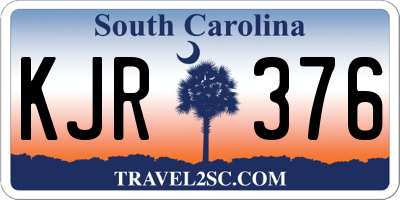 SC license plate KJR376