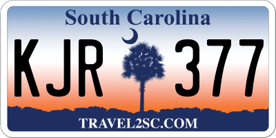 SC license plate KJR377