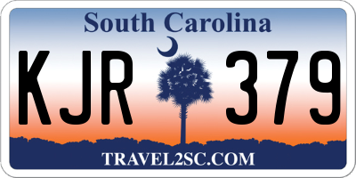 SC license plate KJR379