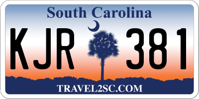 SC license plate KJR381