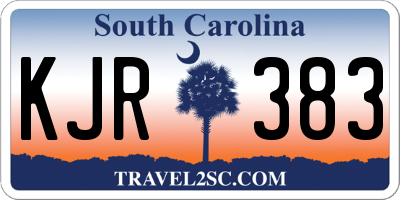 SC license plate KJR383
