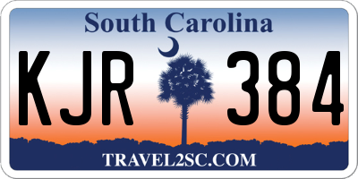 SC license plate KJR384