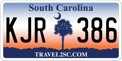 SC license plate KJR386