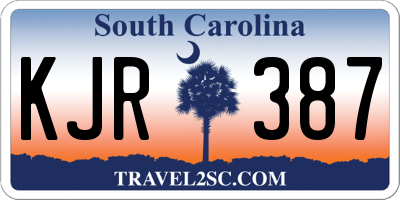 SC license plate KJR387