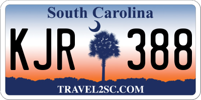 SC license plate KJR388