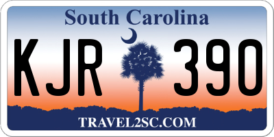 SC license plate KJR390