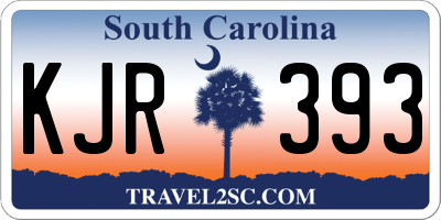 SC license plate KJR393