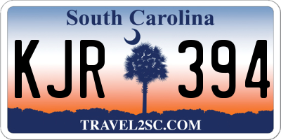 SC license plate KJR394