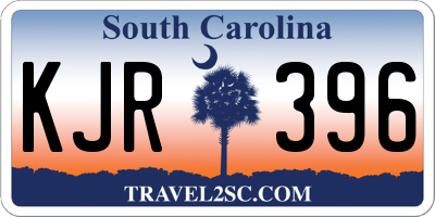 SC license plate KJR396