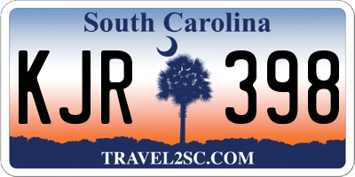 SC license plate KJR398