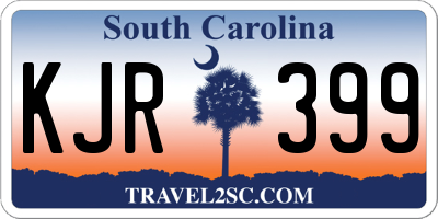 SC license plate KJR399