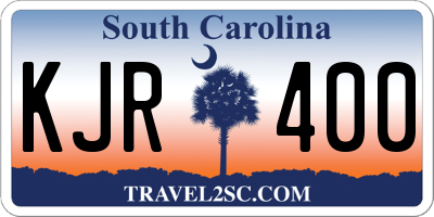 SC license plate KJR400
