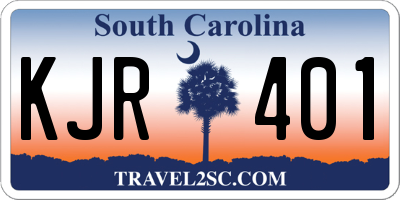 SC license plate KJR401