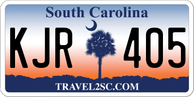 SC license plate KJR405