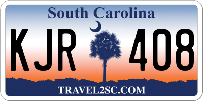 SC license plate KJR408