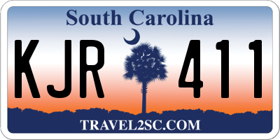 SC license plate KJR411