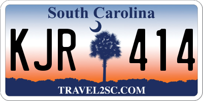 SC license plate KJR414