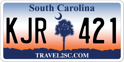 SC license plate KJR421