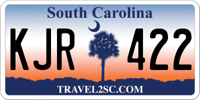 SC license plate KJR422