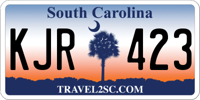 SC license plate KJR423