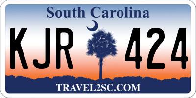 SC license plate KJR424
