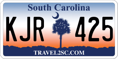 SC license plate KJR425