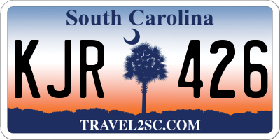 SC license plate KJR426