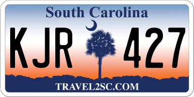 SC license plate KJR427
