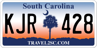 SC license plate KJR428