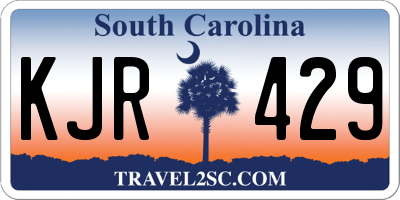 SC license plate KJR429