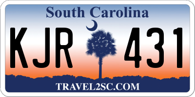 SC license plate KJR431