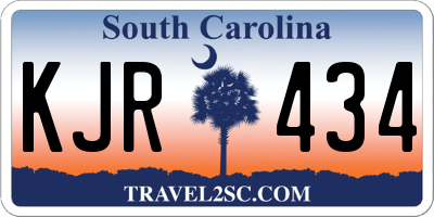 SC license plate KJR434