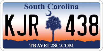 SC license plate KJR438