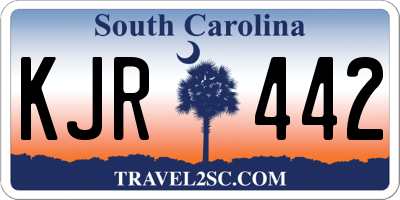 SC license plate KJR442