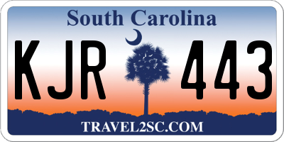 SC license plate KJR443