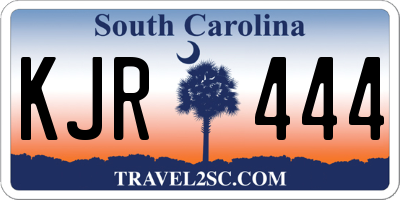 SC license plate KJR444