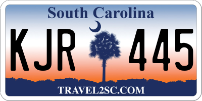 SC license plate KJR445