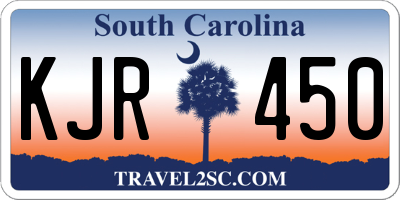 SC license plate KJR450
