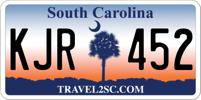 SC license plate KJR452