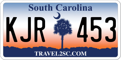 SC license plate KJR453