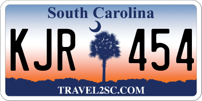 SC license plate KJR454