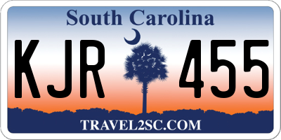 SC license plate KJR455