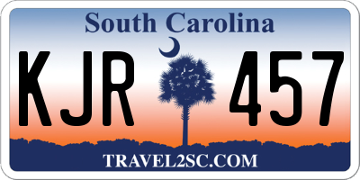 SC license plate KJR457