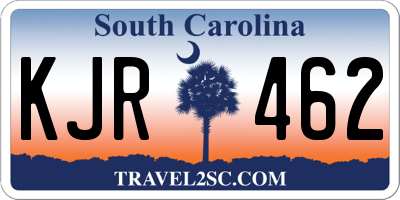 SC license plate KJR462