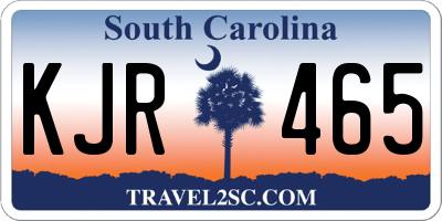 SC license plate KJR465
